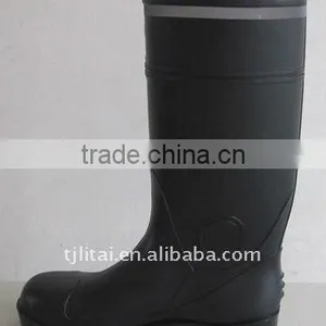 Steel Toe Pvc Safety Boots With Reflective Band thumbnail-6