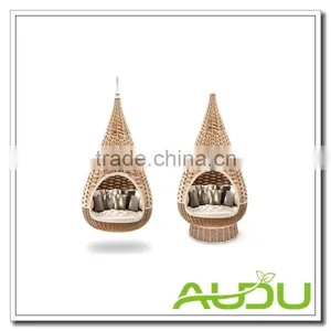 Audu Hanging Lounge Rattan Hanging Bed thumbnail-1