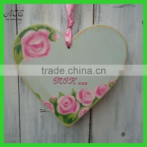 Antique Heart Shape Wooden Craft Vintage Wooden Craft Rustic Wooden Craft thumbnail-1