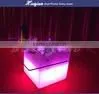 16 Color Led Bar Table With Ice Bucket and Glass Top thumbnail-2