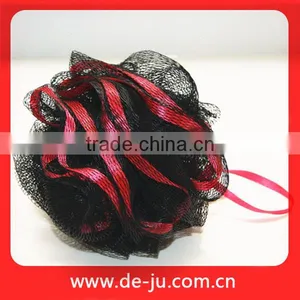 Red Ribbon Decorative Flower Shaped Bath Sponges thumbnail-1