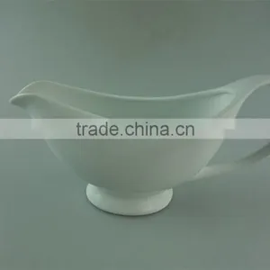 Ceramic Dinnerware Type Gravy Boat,cheap Ceramic Gravy Boat,plain White Ceramic Gravy Boat thumbnail-1