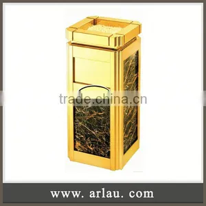 Arlau Aluminium Toy Garbage Bin,Decorative Standing Dustbin,Garbage Bin For Public thumbnail-1