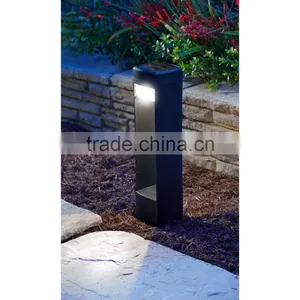 6pk Plastic Solar Led Garden Bollard Pathway Landscape Lawn Stake Light thumbnail-2