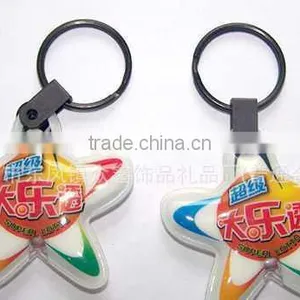 Custom Full Color Print Shaped Pvc Led Keychain thumbnail-1