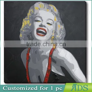 Amazon Hotselling 100% Handmade Wall Art Beautiful Girl Sex Oil Picture Painting thumbnail-5