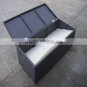 Outdoor Rattan Storage Ottoman Furniture thumbnail-1