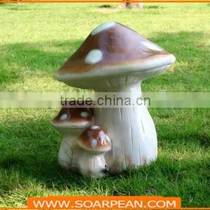 Miniature Fairy Garden Craft Hedgehogs With Mushrooms Statue Decor thumbnail-4