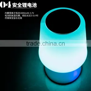 Muticolor Mini Portable Audio Player Touch Lamp Led Bluetooth Speaker thumbnail-3