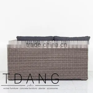 Helena Left Hand Outdoor Bench - Vietnam Wicker Furniture thumbnail-5