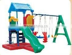 EXCELLENT QUALITY CHILDREN PLASTIC SLIDE AND SWING Child Swing and Slide (HB-13804) thumbnail-1