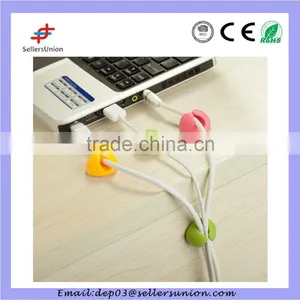 6pcs Multipurpose Sticky Cable Clip thumbnail-1