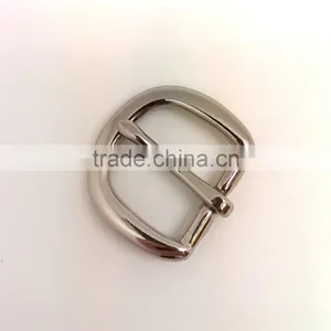 1" End Bar Solid Brass Buckle With One Prong, Nickel Plate Solid Brass Material Buckle thumbnail-2
