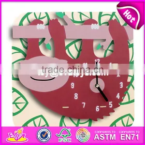 2017 New Design Custom Toddlers Wooden Funny Alarm Clocks W14K007 thumbnail-6