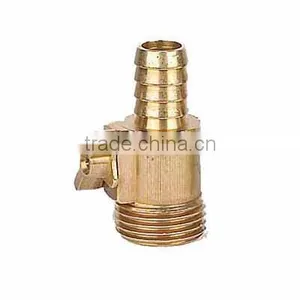 3/4" Brass Coupling With Valve thumbnail-1