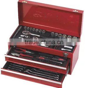 90 Pcs Mechanical Box Spanner Socket Wrench Tool Set thumbnail-1