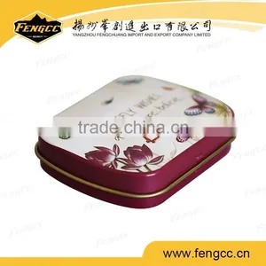 Cute Small Flat Square Tin Box Metal Box for Promotion Cigarette thumbnail-1