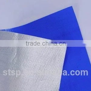 High Tech Good Qaulity Blue-silver pe Tarpaulin thumbnail-1
