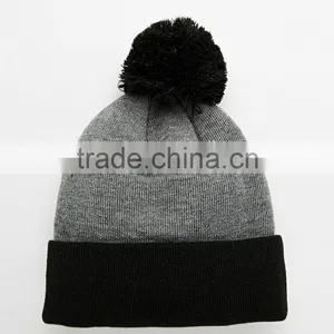 Custom Jacquard Beanie/acrylic Beanie/beanie Hat With Top Ball thumbnail-4