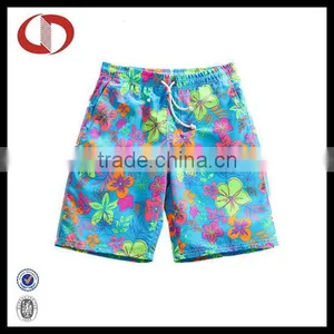 Flower Printed Mens Swim Beach Shorts thumbnail-1