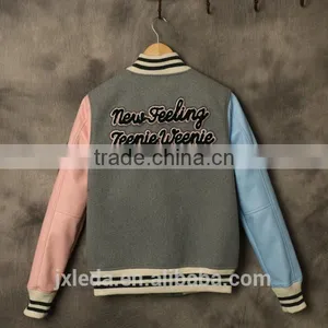 Custom Slim Fit Baseball Jacket for Woman thumbnail-4