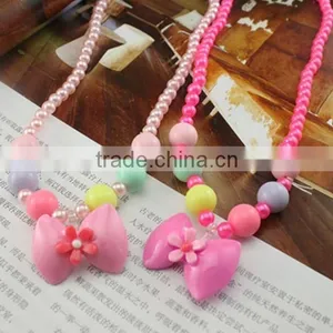 Cute Carton Beads Little Girl Necklace DIY Beads Children Jewelry Customized Candy Bead Children Necklace Kids Accessories thumbnail-4