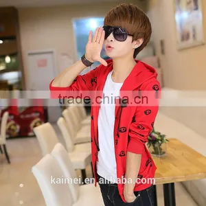 2017 New Design Popular Life Fleece Men's Spring Hoodie CVC (60/40) thumbnail-2