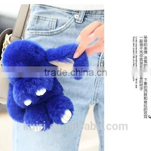 Lovely Rabbit Fur Rabbit Keychain Charm Pendant Keychains Fashion Jewelry Toy Doll Hanging Pendant Accessories Gift thumbnail-4