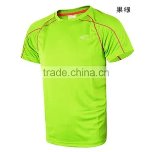 Cheapest Custom Comfort Bulk Plain O-neck Short Sleeve Polyester and Spandex Blank Sport T-shirts, Design Blank Mens Sweat Tees thumbnail-2
