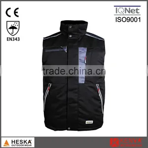 Good Quality Protective Workwear Winter Bodywarmer Men Padded Waistcoat thumbnail-4