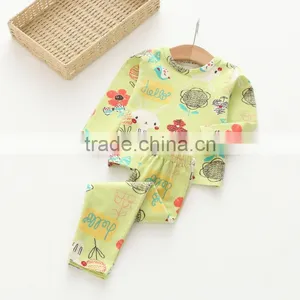 Autumn New Style Animal and Flower Printing Cotton Soft Girl Pajamas thumbnail-5
