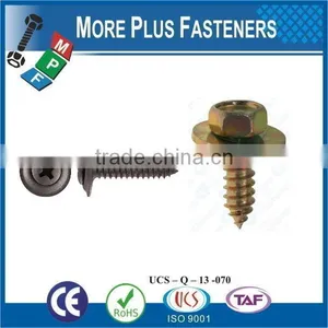 Taiwan M3.9-1.4 x 9.5mm Phillips Drive Pan Head Grade A2 Type C Point Stainless Steel Sheet Metal Screw Tapping M3 M12 With Hex thumbnail-1