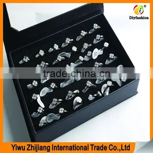 Fashion Stainless Steel Jewelry Finding Four-leaf Clover Design Ring thumbnail-5