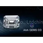 1.74ct Supper White Emerald Cut Moissanite Created 6mm x 8mm thumbnail-1