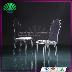 Manufacturer Wedding Chair Acrylic Dining Chair Fabric Cover Chair thumbnail-4