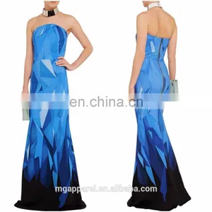 2016 Fashion off Shoulder Cotton-blend Evening Gown ,evening Dress for Women thumbnail-1