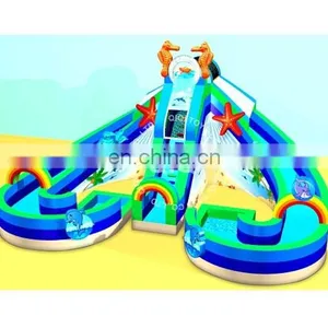 New Inflatable Double Lane Water Slides for Summer Party Activities thumbnail-1