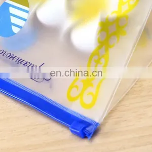 Customized Flat Bootom Reusable Frosting Pen Packaging Pvc Zipper Bag/ Plastic Poly Bag With Zipper thumbnail-2