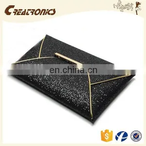 CR Passed European Test Colorful Convenient Envelope Shaped Ladies Clutch Bag Shining Pattern Leather Handbag Factory thumbnail-2