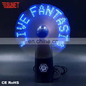 China Factory Best Promotion Lower Price Gift Large Capacity High Quality LOGO Customized Message Customized Handheld Led Fan thumbnail-3