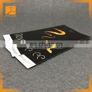 Hot Sale Direct Factory Custom Bright Pink Color Paper Hang Tags for Women Jeans Sportswear thumbnail-6