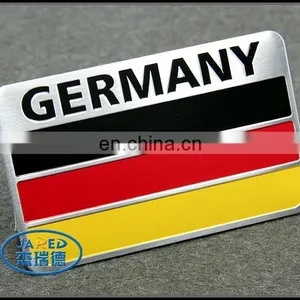 Customized Rectangle Chrome Abs Car Flag Metal Badge thumbnail-6
