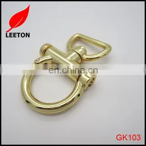 Good Quality Fashion 25mm Shiny Gold Bag Snap Hook thumbnail-4