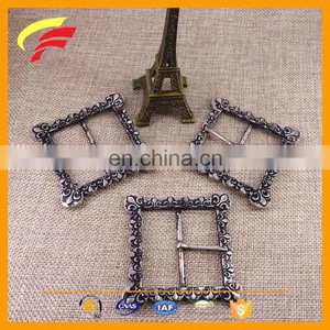 Metal Vintage Square Shape Pin Buckle Antique Style Tri-glide H Belt Buckle thumbnail-6