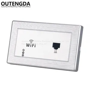300Mbps 118 Type Wall Mount Wireless AP Access Point Socket WiFi Repeater Extender Router for Hotel Domitory Office Room thumbnail-3