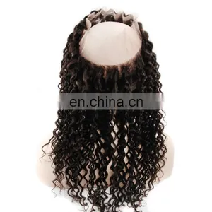 Wholesale Virgin Hair Vendors Lace Frontal With 360 Lace Band Virgin Human Hair Pre Plucked 360 Lace Frontal Closure thumbnail-6