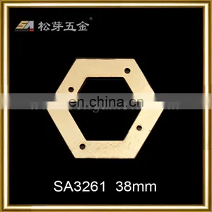 Nickle Free High Quality Zinc Alloy Metal Hexagon Eyelets for Leather Handbags Curtain thumbnail-5