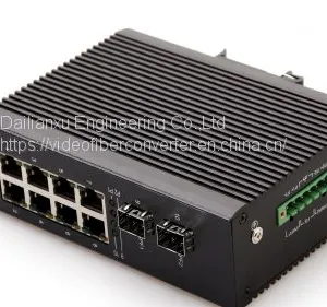 4/8channels DIN Rail Industrial Loop Self-healing POE Fiber Switch thumbnail-2