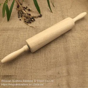 Wooden Rolling Pin,Made of Rubber Wood thumbnail-1