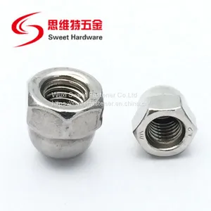 DIN1587 Stainless Steel A2 A4 Connecting Hex Domed Cap Nuts M3-M20 thumbnail-3